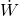  \dot{W} 