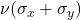 \nu(\sigma_x + \sigma_y)