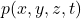  p(x,y,z,t) 