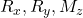 R_x, R_y, M_z
