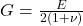  G = \frac{E}{2(1 + \nu)} 
