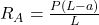 R_A = \frac{P(L-a)}{L}