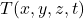  T(x,y,z,t) 