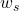  w_s 