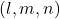 (l, m, n)