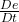  \frac{De}{Dt} 