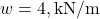 w = 4, \text{kN/m}