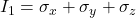 I_1 = \sigma_x + \sigma_y + \sigma_z