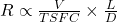  R \propto \frac{V}{TSFC} \times \frac{L}{D} 