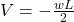 V = -\frac{wL}{2}